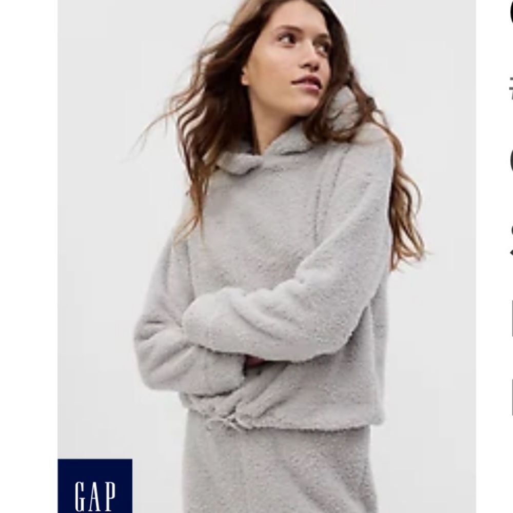 Gap Cozy Sherpa Hoodie and Pants Set - Medium